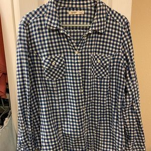 Blue gingham shirt